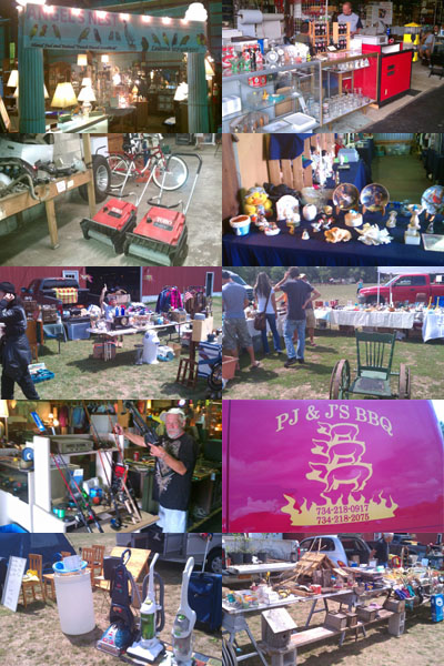 Lovebirds, household items, collectibles, snowblowers, fishing poles, best BBQ, vacuum cleaners, inside and ouitside booths